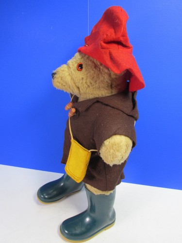 vintage 18" PADDINGTON BEAR PLUSH soft toy old DUNLOP WELLIES 6 HAT - Picture 5 of 16