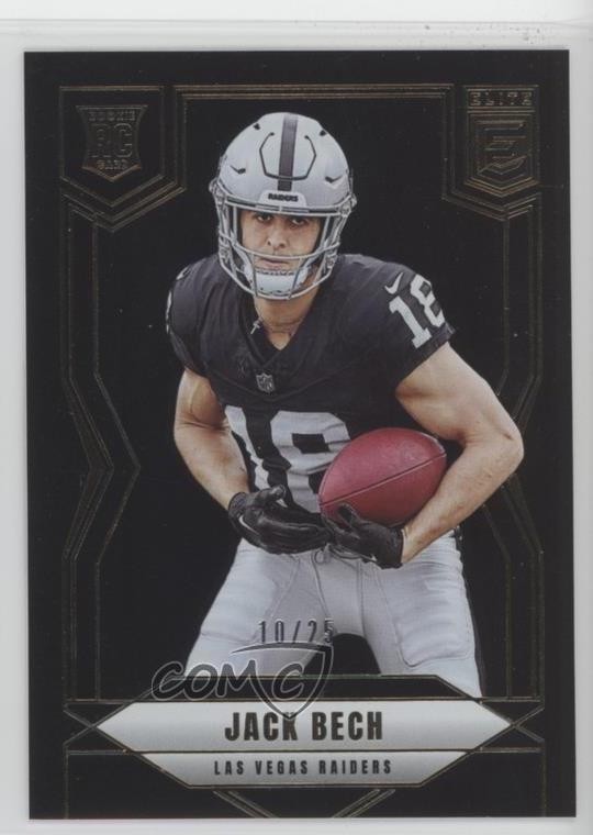 2025 Panini Donruss Elite Rookies Black 10/25 Jack Bech #177 Rookie RC 0ti4