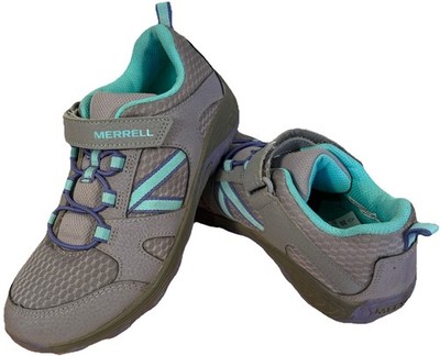 Merrell Youth 3 Select Grip Outback Low Grey Adjustable Strap Shoes Excellent