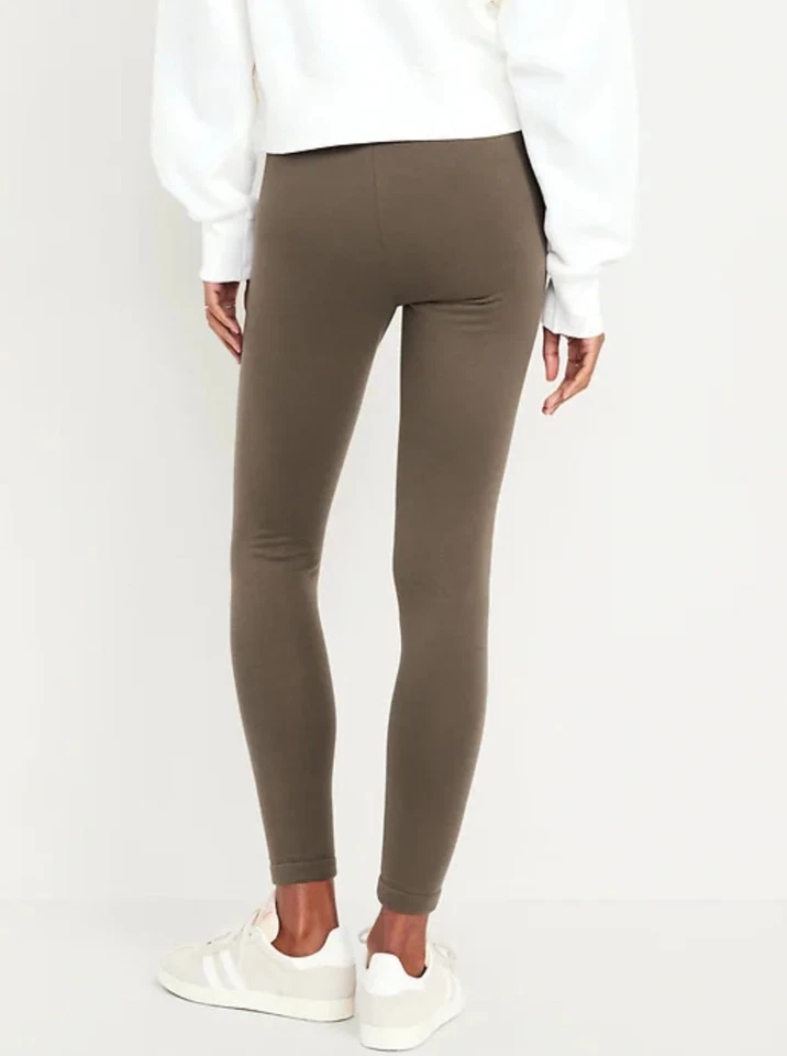 Leggings Old Navy para mujer de talle alto forrados de vellón de moda con capas talla XL 2X 3X Foto 2 de 2