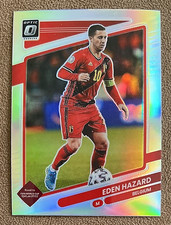 2021-22 Panini Donruss Road to Qatar - Eden Hazard #10 Optic Holo Prizm Belgium