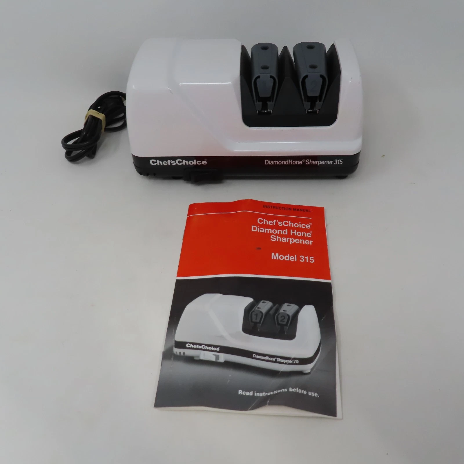 Chefs Choice 315 Diamond Hone Electric Knife Sharpener Two Stage Tested