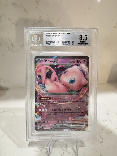 2023 Pokemon Mew ex 151/165 Sv: Scarlet & Violet 151 Holo BGS 8.5 NM-MT+