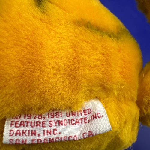 Cuenco y cuchara de pasta de ataque de espagueti de peluche Garfield vintage Dakin 1981 Jim Davis - Imagen 8 de 9
