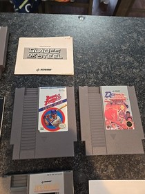 Lot of 8 Nintendo NES Games, Punch-Out, Adventure Islans, Pac Man, Etc