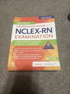 Saunders Comprehensive Review for the NCLEX-RN  Exam  (2019, Trade Paperback)