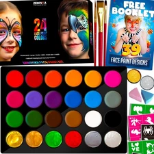 Face Painting Kit for Kids - Non-Toxic and Hypoallergenic Face Paint Kit with...