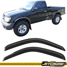 Fits 95-04 Toyota Tacoma Standard Cab Acrylic Window Visors Rain Sun Guard 2Pc