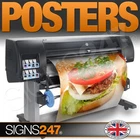 POSTER PRINTING Matt Satin or Gloss Colour Poster Printing A0 A1 A2 A3 A4