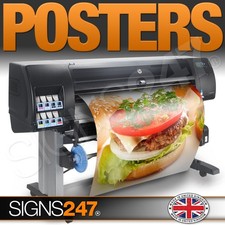 POSTER PRINTING Matt Satin or Gloss Colour Poster Printing A0 A1 A2 A3 A4
