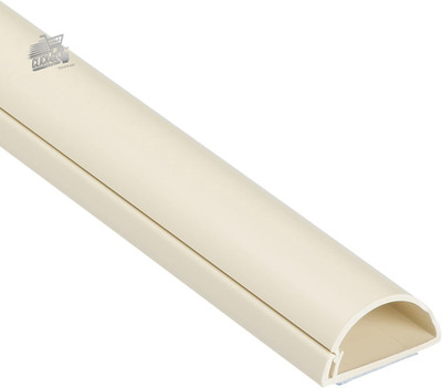 Kabelkanal 30x15mm - Kabeldurchführung für Wand und Schreibtisch - 1m Farbe Magnolie