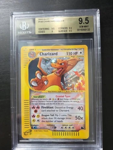Pokemon Charizard Crystal #146 Skyridge Holo BGS 9.5 Gem Mint