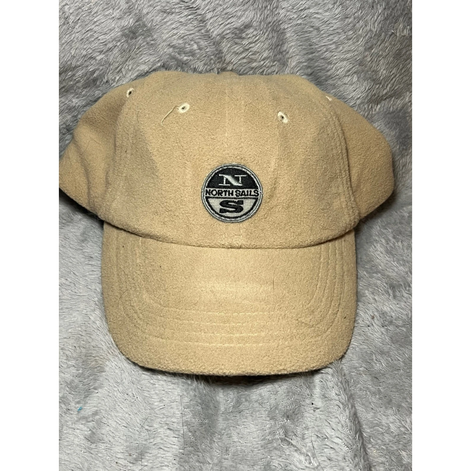 North Sails Wool Hat Baseball Cap Adjustable Strapback Tan