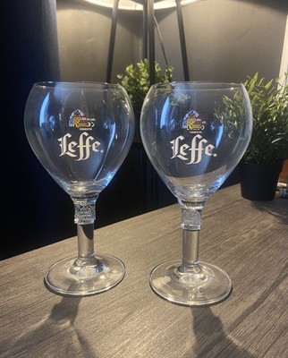 2x Leffe Belgisches Bierglas One Pint To Brim 20oz - BRANDNEU (SELTEN)