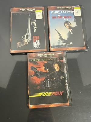 #ad Clint Eastwood Dvd Lot Of 3 NEW SEALED Dirty Harry Dead Pool Enforcer Firefox $11.50