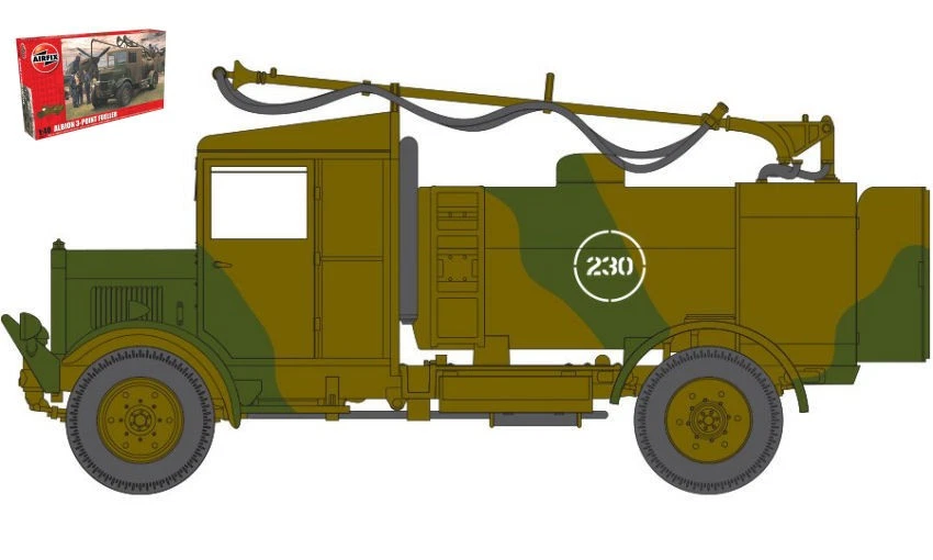 KIT MODELLINO CAMION MILITARE STATICO AIRFIX ALBION FUELLER MODELLISMO 1:48 - Immagine 4 di 4