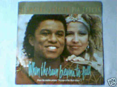 JERMAINE JACKSON PIA ZADORA When the rain begins to 7''