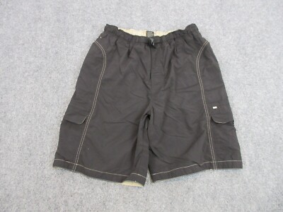 REI Swim Trunks Mens Adult Large Black Drawstring Bathing Suit - Main Image