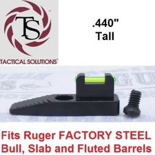 TacSol GREEN FIBER OPTIC .440" Front Sight RUGER Mark 1 2 3 4 IV MK