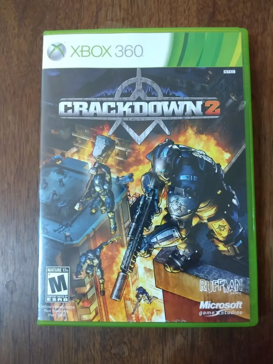 CRACKDOWN 2 game complete w/ manual, map & unused download code XBOX 360