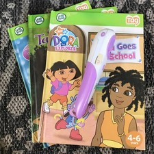 Violet And White Leapfrog Tag Pen And Books