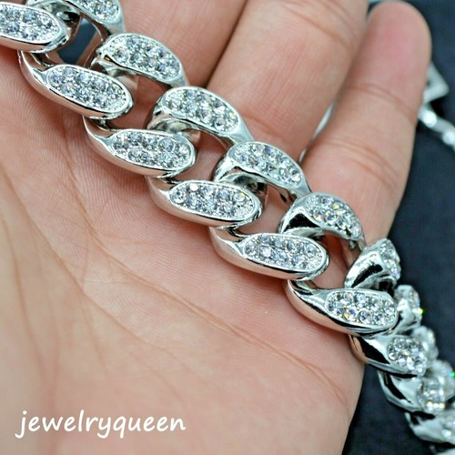Buy 19mm Big Fat Men's Miami Cuban Link 