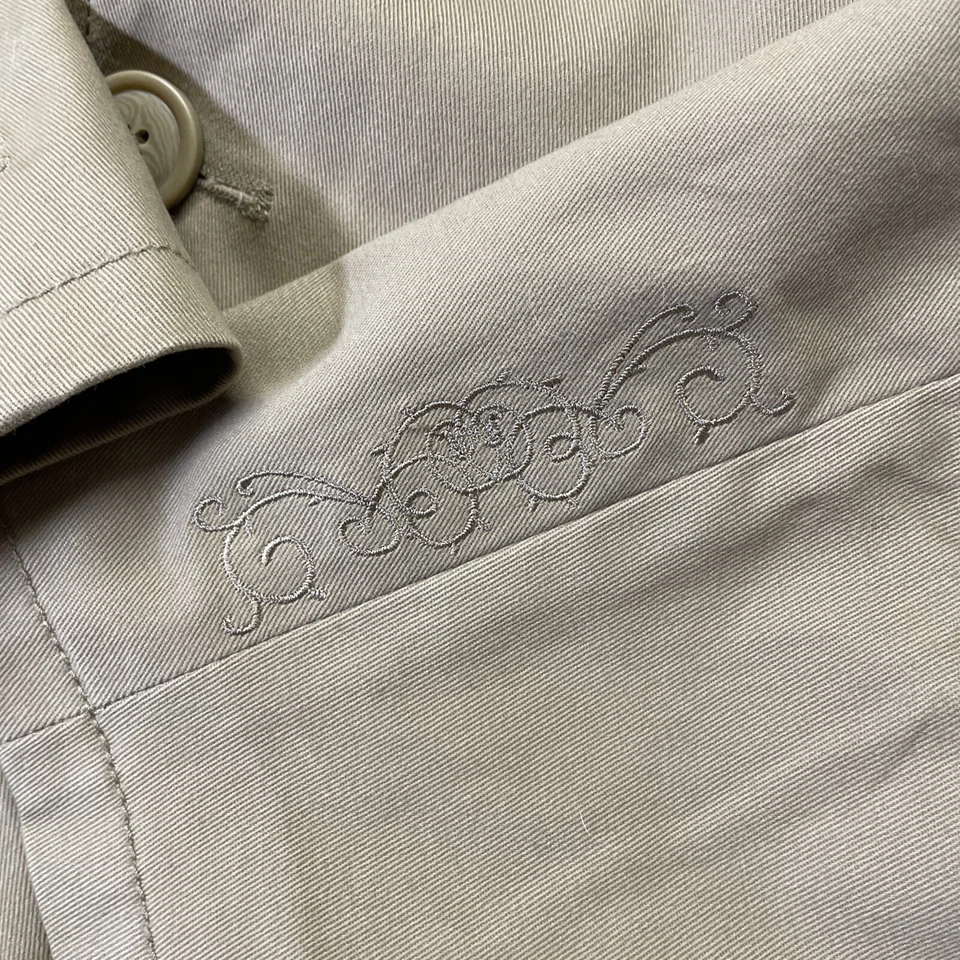 Chaqueta Abrigo Deportivo De Colección Xtreme Couture Para Hombre L 44-46 Beige Blazer Logo Bordado Foto 4 de 4