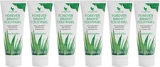 Authentic 6x Forever Bright Toothgel Aloe Vera Toothpaste Fluoride Free 4.6oz