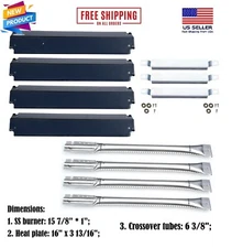 Commercial Series 4 Plates Gas Grill Burner Char-Broil Replacement Parts Kit New