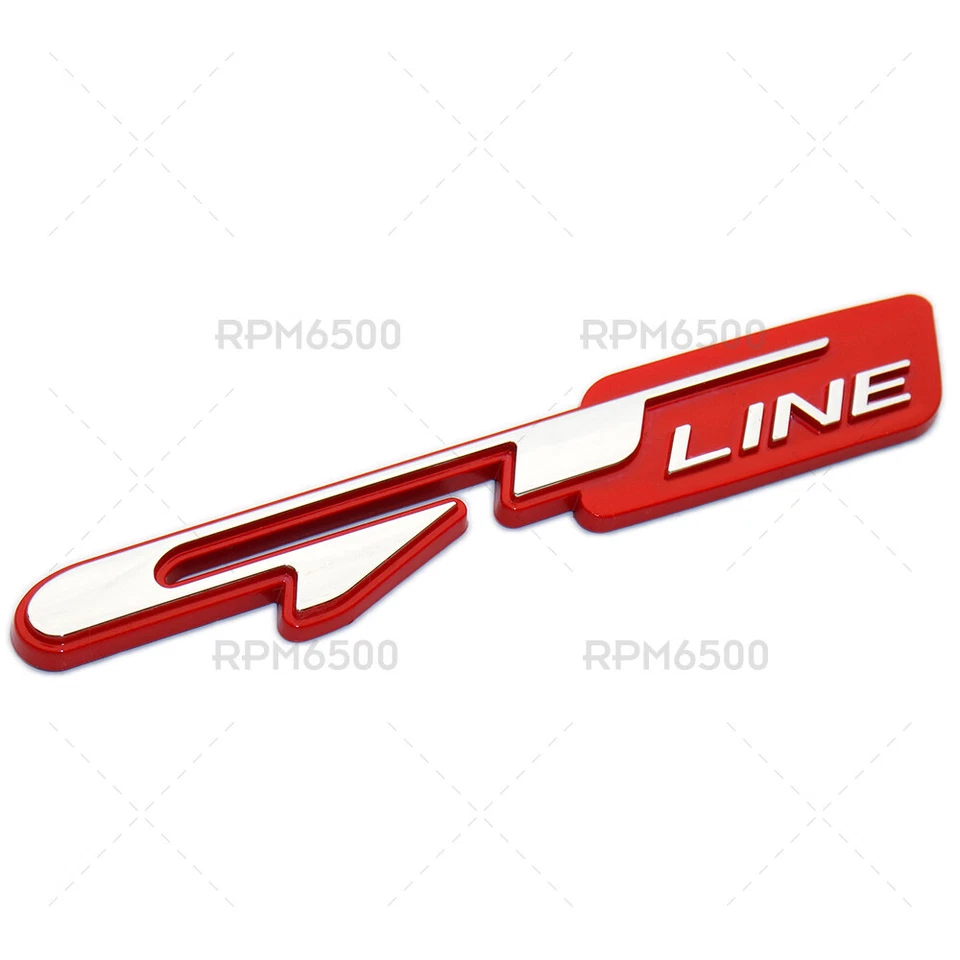 3D Car Red GT Line Logo Emblem Badge Rear Trunk Lid Fits KIA Optima Sport — 第 2/4 张图片