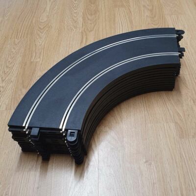 Scalextric C8529 Radius 2 Doppelkurven (gleich 24 x C8206) 'CF' x 12