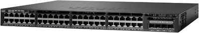 Cisco Catalyst 3650-48PS-L Switch Schwarz 1U 48 Port GbE PoE+