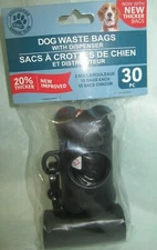 one Bone Dispenser with 30 Bags Dog pet Waste Bags 