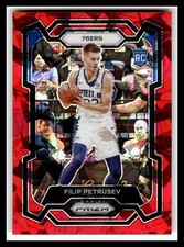 2023-24 Panini Prizm #282 Filip Petrusev Prizms Red Ice