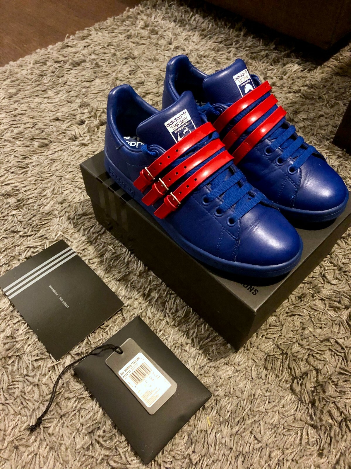 Raf Simons x Stan Smith Blue/Red | eBay