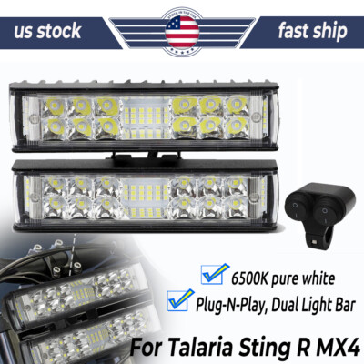 Kit Faro LED Bicolore Per Talaria Sting MX4 R – 50W, 6000K, 4670 Lumen, IP67, Plug And Play, Doppio Interruttore