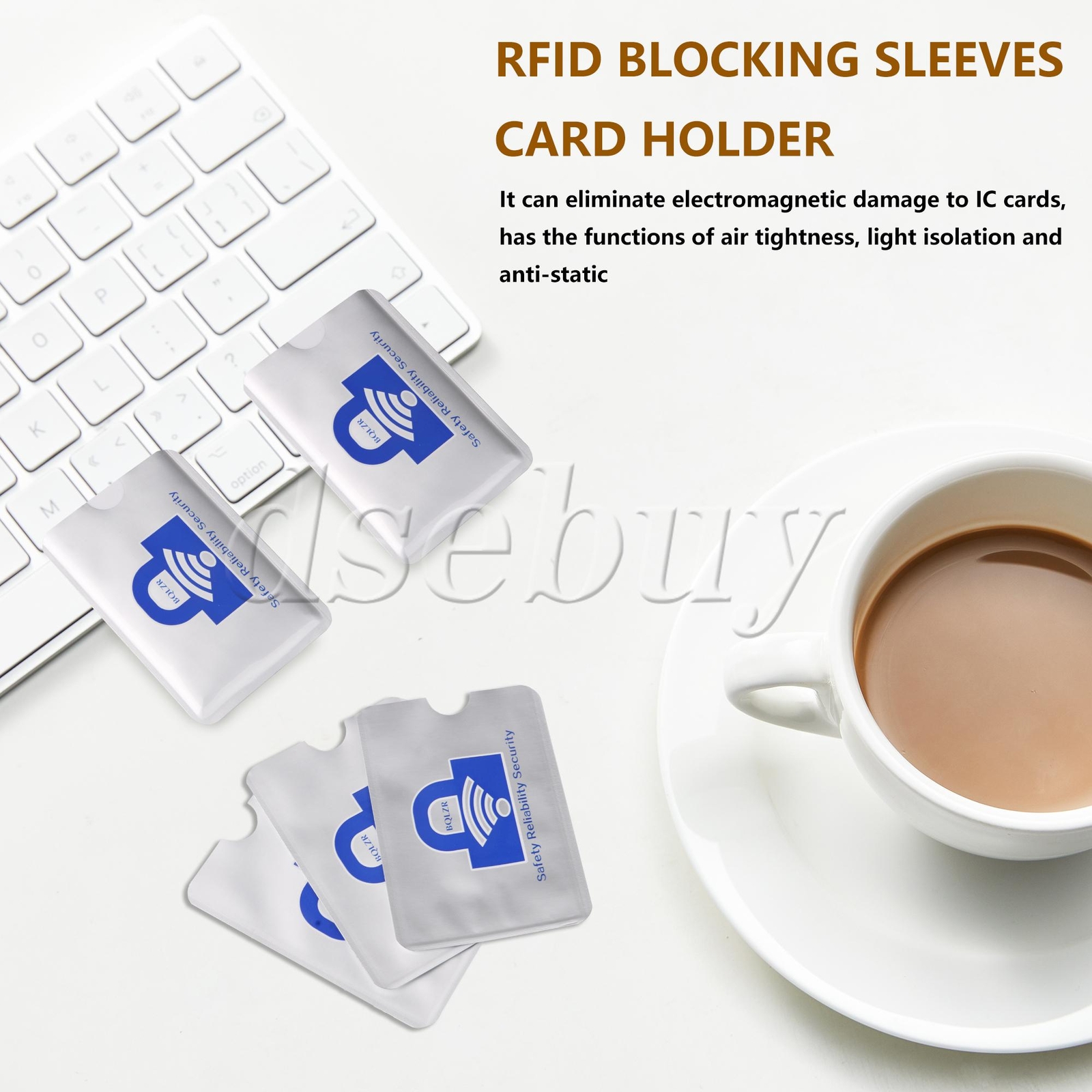 20Pieces RFID Blocking Sleeves Cards Holders Secure 3.58x2.48inch for Wallet