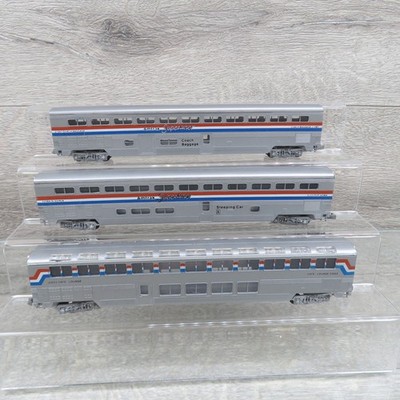 KATO - N - Amtrak - Baggage + Sleeping Car + Cafe Lounge - #O19631