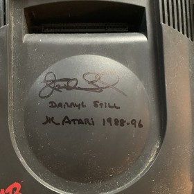 Atari Jaguar Console Boxed with no game. Owned and signed by Daryl Still 