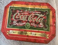 Coca Cola Coke Vintage Metal 2000 Collector Camera Advertising Tin