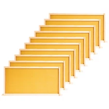 Deep or Brood Bee Hive Frames and Wax Foundations 10 Pack Honey With100% Beeswax