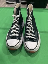 Converse Run Star Hike Womens 11 Black White Canvas Platform High Top Shoes