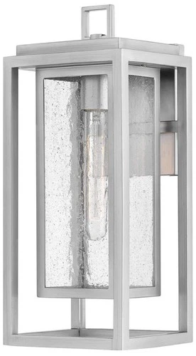 Hinkley Republic 16" High Satin Nickel Outdoor Wall Light - Picture 2 of 10