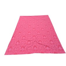 Vintage Ralph Lauren Avery Pink Red Full Flat Sheet Cotton USA Made