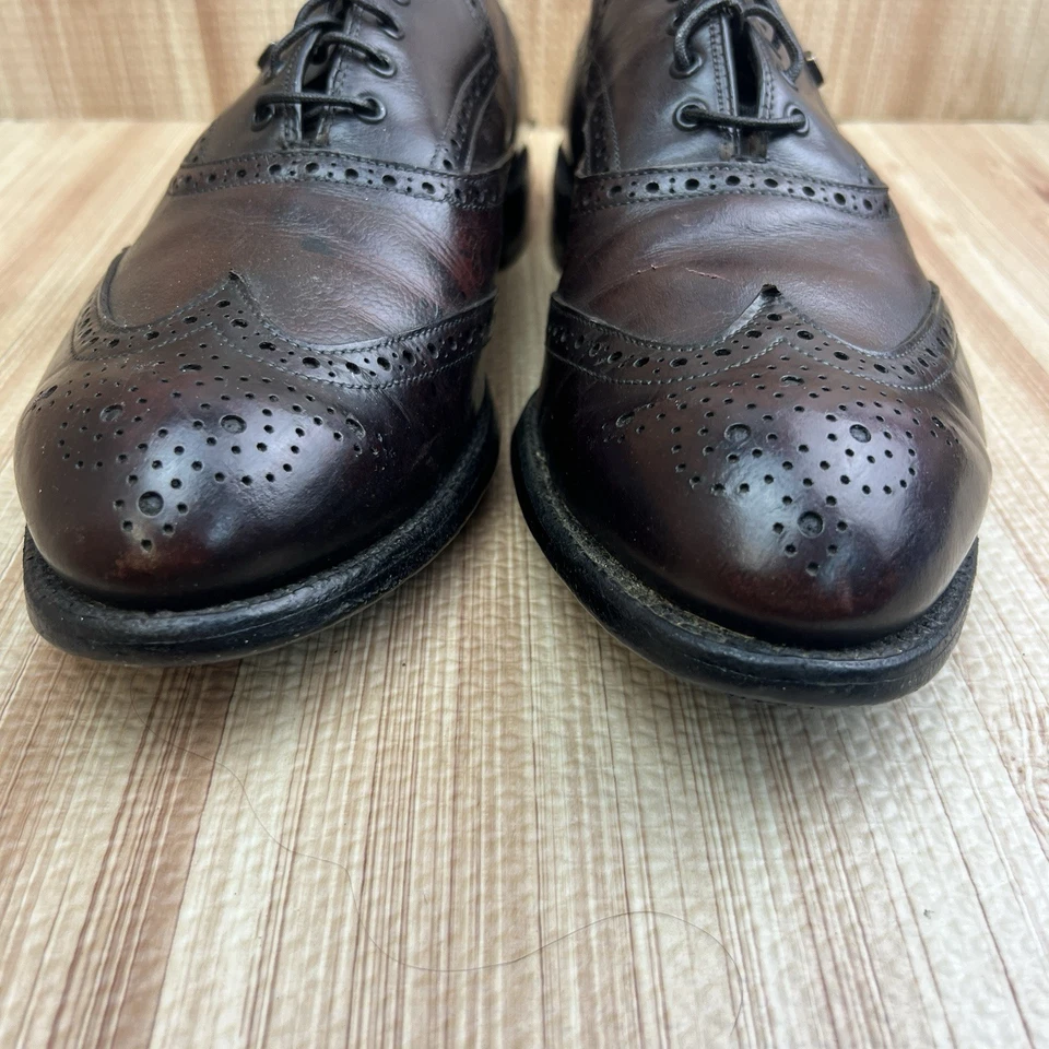 Footjoy Classics Zapatos Para Hombre 11.5 D Punta de Ala Oxford Marrón Vestido Golf Hecho en EE. UU. Foto 4 de 4