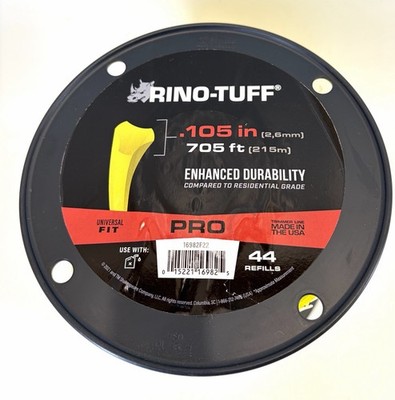 Rino Tuff Universal Yellow Trimmer Line 0.105 in X 705 ft Spool