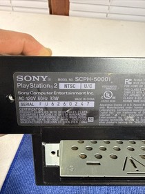 Sony Playstation 2 PS2 Fat SCPH-50001 - SOLD AS IS / WONT READ DISC! Ships Free!