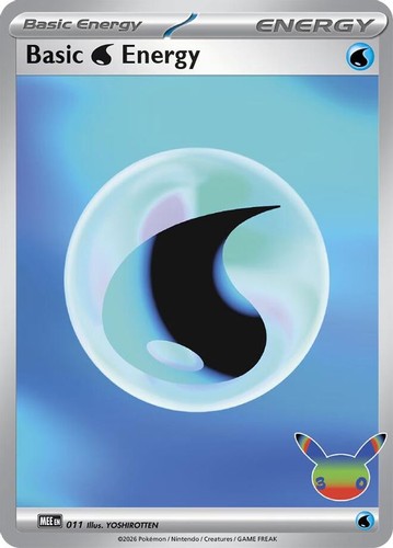 Pokemon Basic Water Energy (11/32) Mega Evolution Energies NM REVERSE HOLO