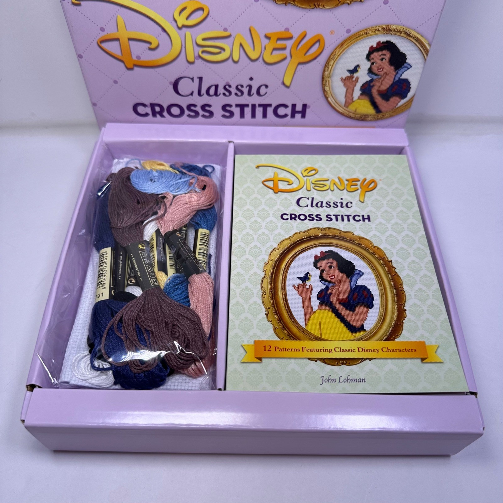 Disney Classic Cross Stitch Kit 12 Patterns Featuring Classic Disney Characters