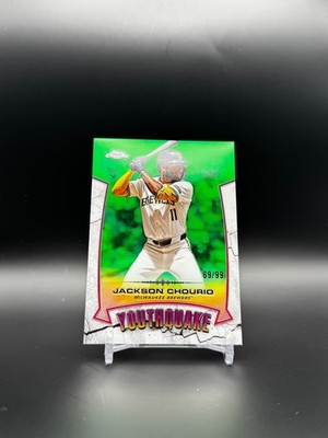 2025 Topps Chrome - Youthquake Jackson Chourio #YQ-44 Green Refractor /99